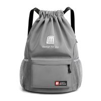 Waterproof Letter Solid Color Holiday Sports Drawstring Backpack sku image 13