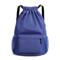 Waterproof Gradient Color Solid Color Casual Travel Drawstring Backpack main image 3