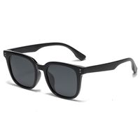 Simple Style Solid Color Tac Square Full Frame Glasses main image 2