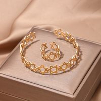 Simple Style Classic Style Star Alloy Hollow Out Women's Jewelry Set main image 1