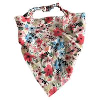 Women's Cute Retro Pastoral Ditsy Floral Flower Chrysanthemum Cloth Printing Elastic Band Floral Hair Band sku image 5