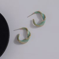 1 Pair Simple Style Irregular Plating Copper 18K Gold Plated Ear Studs sku image 1