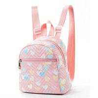 Color Block Casual Daily Kids Backpack sku image 4