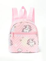 Color Block Casual Daily Kids Backpack sku image 1