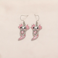 1 Pair Cartoon Style Cute Animal Enamel Alloy Drop Earrings main image 7