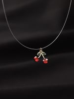 Wholesale Jewelry Casual Cute Cross Sun Star Alloy Copper Fishing Line Resin Rhinestones Inlay Pendant Necklace sku image 5