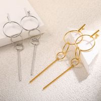 1 Pair Basic Modern Style Classic Style Geometric Solid Color 304 Stainless Steel 18K Gold Plated Dangling Earrings main image 5