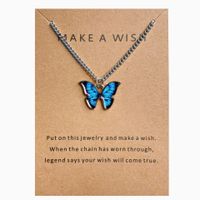 Fashion Butterfly Alloy Plating Women's Pendant Necklace sku image 20