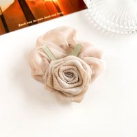 Women's IG Style Sweet Flower Gauze Inlay Pearl Hair Clip Hair Tie sku image 4