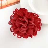 Women's Casual Simple Style Flower Cloth Hair Claws sku image 1