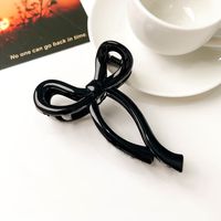 Women's IG Style Sweet Bow Knot Plastic Hollow Out Hair Claws sku image 1