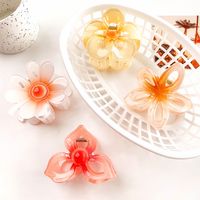 Women's IG Style Sweet Flower Plastic Hollow Out Hair Claws main image 3