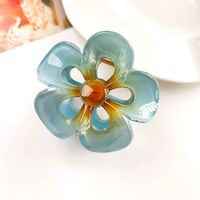 Women's IG Style Sweet Flower Plastic Hollow Out Hair Claws sku image 23