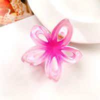 Women's IG Style Sweet Flower Plastic Hollow Out Hair Claws sku image 9