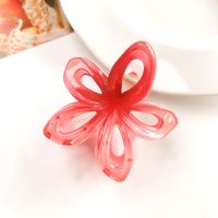 Women's IG Style Sweet Flower Plastic Hollow Out Hair Claws sku image 10