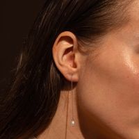 1 Pair Elegant Shiny Geometric Pearl Copper Drop Earrings sku image 2