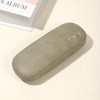 Casual Simple Style Solid Color Pu Leather Unisex Glasses Case main image 3
