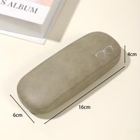 Casual Simple Style Solid Color Pu Leather Unisex Glasses Case main image 2