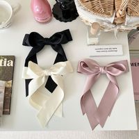 Women's Elegant Solid Color Korean Style Bow Knot Cloth Hair Clip main image 6