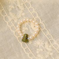 Künstliche Perle Kupfer IG-Stil Elegant Dame Geometrisch Ringe sku image 2