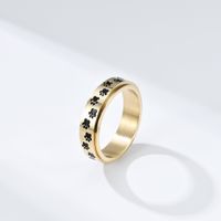 Casual Modern Style Classic Style Footprint 304 Stainless Steel Anxiety Ring In Bulk main image 4