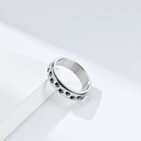 Casual Modern Style Classic Style Footprint 304 Stainless Steel Anxiety Ring In Bulk sku image 2