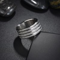 Basic Modern Style Classic Style Round Solid Color 304 Stainless Steel Titanium Steel Plating Gold Plated Men's Rings main image 3