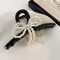 Women's Casual Elegant Romantic Color Block Arylic Imitation Pearl Inlay Pearl Hair Claws sku image 2