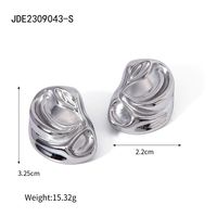 1 Pair IG Style Modern Style Classic Style Irregular Waves Plating 316 Stainless Steel  Ear Studs main image 2