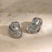 1 Pair IG Style Modern Style Classic Style Irregular Waves Plating 316 Stainless Steel  Ear Studs main image 4