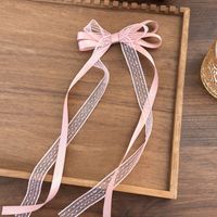 Women's Cute Sweet Bow Knot Cloth Lace Hair Clip sku image 2