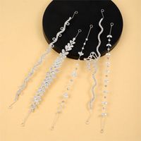 Women's Elegant Lady Bridal Leaf Crown Flower Alloy Inlay Artificial Crystal Rhinestones Hair Band main image 1