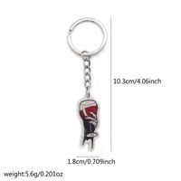 Casual Simple Style Wine Glass Arylic Alloy Keychain main image 2