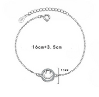 Le Cuivre Mignon De Base Style Moderne Incruster Visage Émoji Zircon Bracelets main image 2