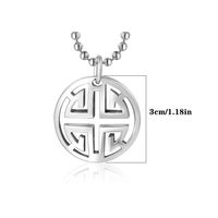 Casual Simple Style Geometric 304 Stainless Steel Hollow Out Unisex Pendant Necklace main image 2