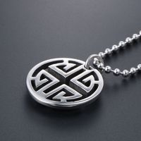 Casual Simple Style Geometric 304 Stainless Steel Hollow Out Unisex Pendant Necklace main image 5