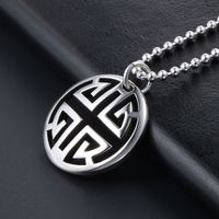 Casual Simple Style Geometric 304 Stainless Steel Hollow Out Unisex Pendant Necklace main image 6