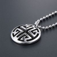 Casual Simple Style Geometric 304 Stainless Steel Hollow Out Unisex Pendant Necklace main image 7