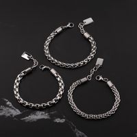 Basic Moderner Stil Klassischer Stil Geometrisch Einfarbig Edelstahl 304 Überzug Vergoldet Männer Armbänder main image 3