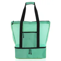 Unisex Basic Classic Style Solid Color Polyester Net Travel Bags main image 2