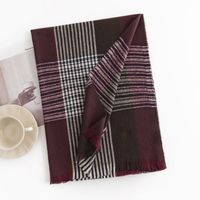 Women's Vintage Style Stripe Polyester Scarf sku image 1