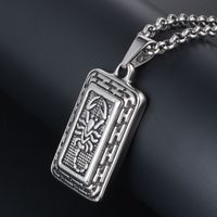IG Style Simple Style Scorpion Rectangle 304 Stainless Steel Unisex Pendant Necklace main image 4