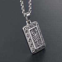 IG Style Simple Style Scorpion Rectangle 304 Stainless Steel Unisex Pendant Necklace main image 7