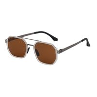 Casual Hawaiian Classic Style Square Tac Square Full Frame Men's Sunglasses sku image 5