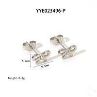 1 Pair Vacation Simple Style Bow Knot Plating 304 Stainless Steel 18K Gold Plated Ear Studs sku image 2