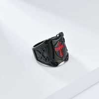 Modern Style Cool Style Cross 304 Stainless Steel Men's Rings main image 3
