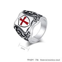 Modern Style Cool Style Cross 304 Stainless Steel Men's Rings main image 2