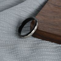 Modern Style Simple Style Classic Style Round Solid Color Argyle 201 Stainless Steel Plating Men's Rings main image 1