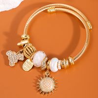 Style Simple Couleur Unie Alliage Incruster Strass Femmes Bracelet sku image 2