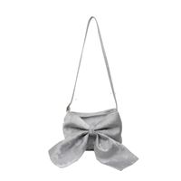 Women's Medium Pu Leather Bow Knot Elegant Square Zipper Crossbody Bag main image 3